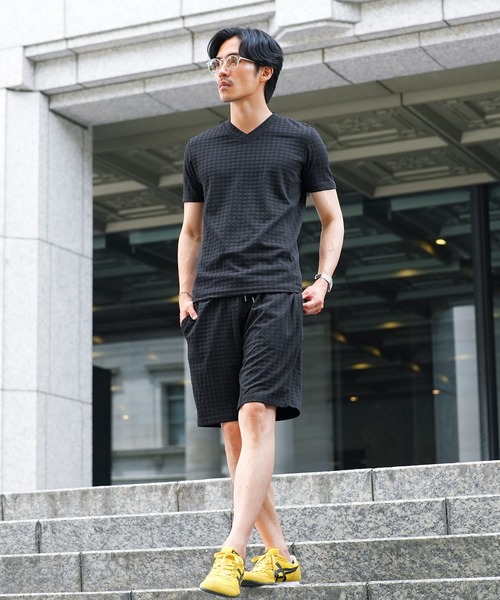 jiggys shop(ジギーズショップ)の「速乾 シワになりにくい ストレッチ ダイヤジャガード 短パン イージー ショートパンツ ハーフパンツ(その他パンツ・メンズ・ホワイト/チャコールグレー/ブラック/ネイビー/ブラウン・MEDIUM/LARGE/X-LARGE)」の19枚目の写真