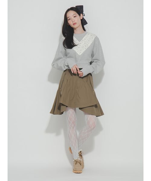 FURFUR（ファーファー）の「カーゴミニフレアスカート（スカート・レディース・ベージュ/ブラック/カーキ・F）」の22枚目の写真