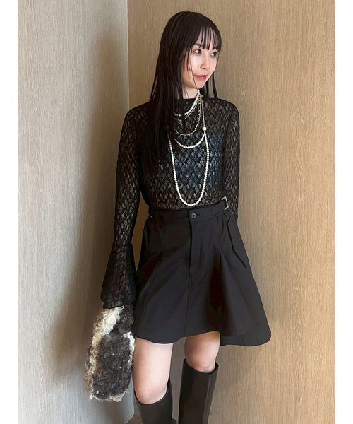 FURFUR（ファーファー）の「カーゴミニフレアスカート（スカート・レディース・ベージュ/ブラック/カーキ・F）」の6枚目の写真