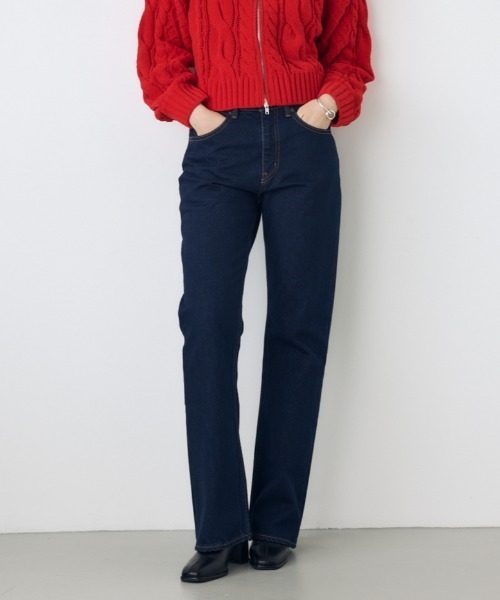 セットアップ対応】AZUL DENIM セミフレアデニム ジーンズ 秋服 ロング