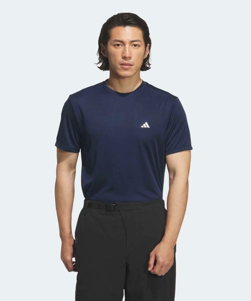 adidas(アディダス)の「クルーネック 半袖シャツ【adidas Golf/アディダスゴルフ】(Tシャツ/カットソー・メンズ・ブルー・X-LARGE/SMALL/MEDIUM/LARGE/XX-LARGE/3XL)」の1枚目の写真
