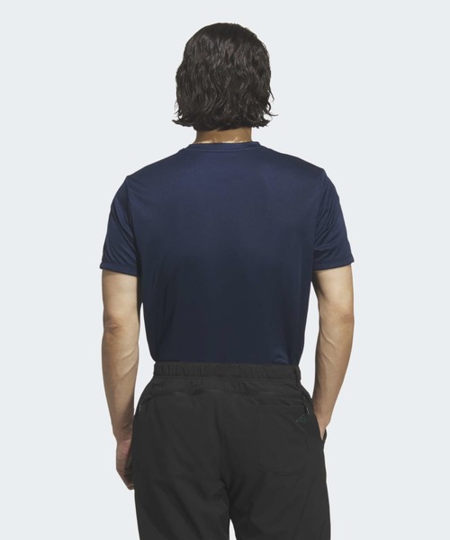 adidas(アディダス)の「クルーネック 半袖シャツ【adidas Golf/アディダスゴルフ】(Tシャツ/カットソー・メンズ・ブルー・X-LARGE/SMALL/MEDIUM/LARGE/XX-LARGE/3XL)」の2枚目の写真