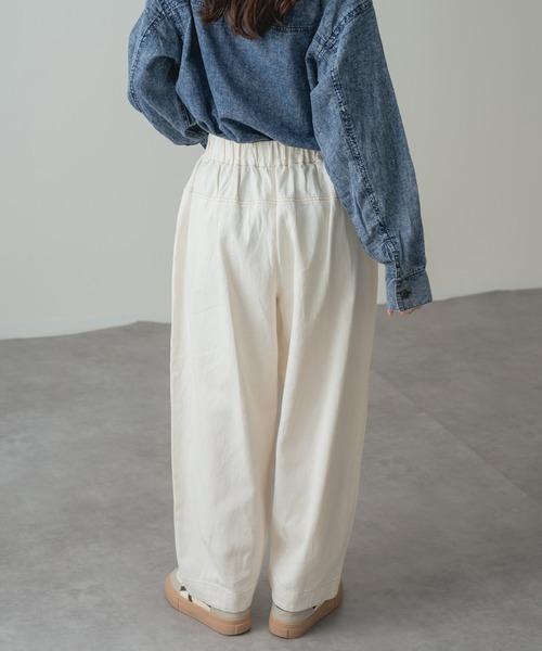 refinedworks(リファインドワークス)の「【refinedworks】体型カバー & こなれ感 デニム コクーン イージー パンツ(その他パンツ・レディース・ブラック/キナリ/インディゴブルー・FREE)」の7枚目の写真