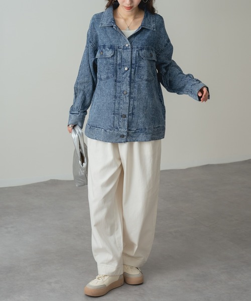 refinedworks(リファインドワークス)の「【refinedworks】体型カバー & こなれ感 デニム コクーン イージー パンツ(その他パンツ・レディース・ブラック/キナリ/インディゴブルー・FREE)」の18枚目の写真