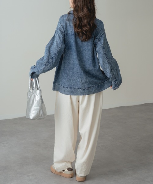 refinedworks(リファインドワークス)の「【refinedworks】体型カバー & こなれ感 デニム コクーン イージー パンツ(その他パンツ・レディース・ブラック/キナリ/インディゴブルー・FREE)」の20枚目の写真
