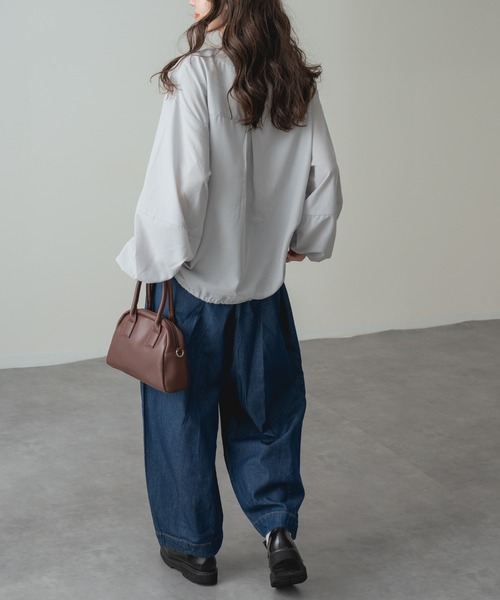 refinedworks(リファインドワークス)の「【refinedworks】体型カバー & こなれ感 デニム コクーン イージー パンツ(その他パンツ・レディース・ブラック/キナリ/インディゴブルー・FREE)」の10枚目の写真