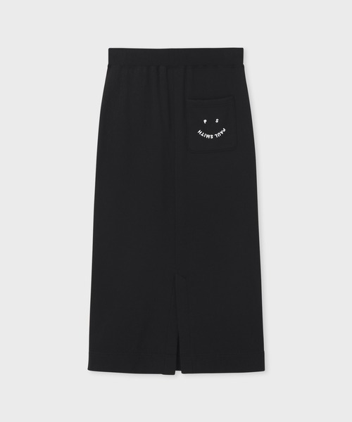 PS Paul Smith(ピーエスポールスミス)の「【オンラインショップ限定】ウィメンズ "Happy" スウェット スカート / 555854 ECJ374(スカート・レディース・キナリ/ブラック・MEDIUM/LARGE/2L)」の13枚目の写真