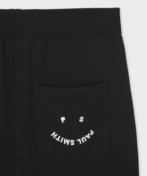 PS Paul Smith(ピーエスポールスミス)の「【オンラインショップ限定】ウィメンズ "Happy" スウェット スカート / 555854 ECJ374(スカート・レディース・キナリ/ブラック・MEDIUM/LARGE/2L)」の4枚目の写真