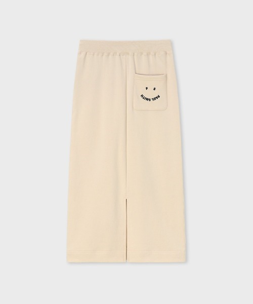 PS Paul Smith(ピーエスポールスミス)の「【オンラインショップ限定】ウィメンズ "Happy" スウェット スカート / 555854 ECJ374(スカート・レディース・キナリ/ブラック・MEDIUM/LARGE/2L)」の8枚目の写真