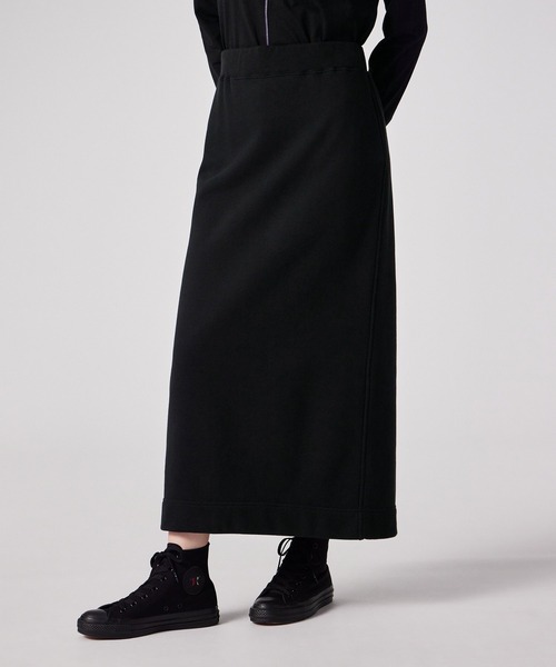 PS Paul Smith(ピーエスポールスミス)の「【オンラインショップ限定】ウィメンズ "Happy" スウェット スカート / 555854 ECJ374(スカート・レディース・キナリ/ブラック・MEDIUM/LARGE/2L)」の6枚目の写真