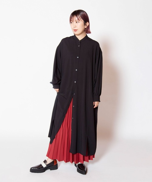 OSMOSIS(オズモーシス)の「バックギャザーワンピース(ワンピース・レディース・ブラック/ブルーグレー/カーキ・ONE SIZE)」の13枚目の写真
