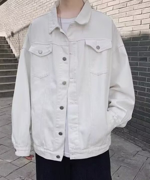 KELVIN（ケルヴァン）の「Classic Trucker Jacket クラシックトラッカージャケット（ブルゾン・メンズ・ホワイト/ブラック・MEDIUM/LARGE）」の2枚目の写真