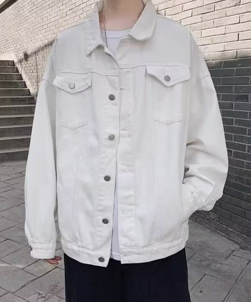 KELVIN（ケルヴァン）の「Classic Trucker Jacket クラシックトラッカージャケット（ブルゾン・メンズ・ホワイト/ブラック・MEDIUM/LARGE）」の11枚目の写真