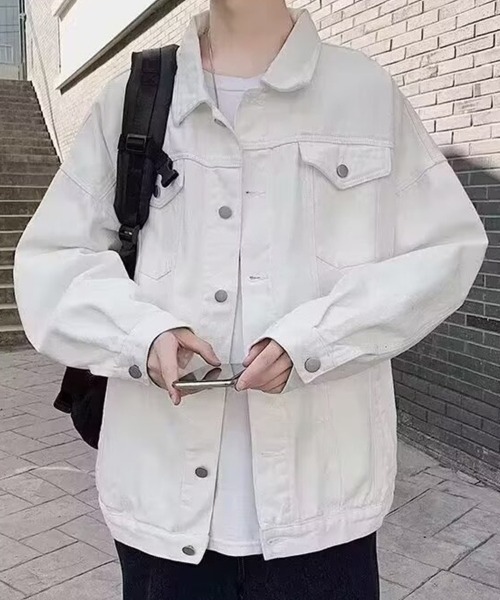 KELVIN（ケルヴァン）の「Classic Trucker Jacket クラシックトラッカージャケット（ブルゾン・メンズ・ホワイト/ブラック・MEDIUM/LARGE）」の5枚目の写真