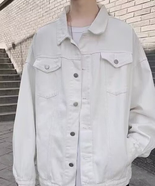 KELVIN（ケルヴァン）の「Classic Trucker Jacket クラシックトラッカージャケット（ブルゾン・メンズ・ホワイト/ブラック・MEDIUM/LARGE）」の6枚目の写真