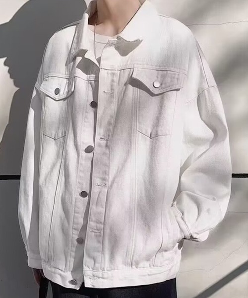 KELVIN（ケルヴァン）の「Classic Trucker Jacket クラシックトラッカージャケット（ブルゾン・メンズ・ホワイト/ブラック・MEDIUM/LARGE）」の7枚目の写真