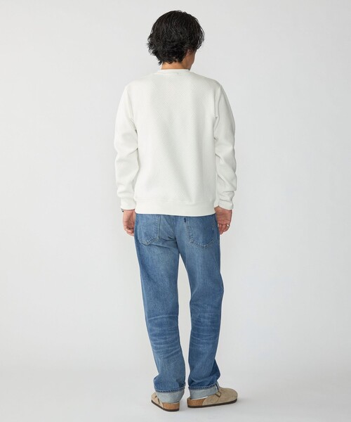 SHIPS（シップス）の「SHIPS: 膨れ ジャカード ロングスリーブ Tシャツ 26AW（Tシャツ/カットソー・メンズ・ネイビー/グレー/ホワイト・LARGE/SMALL/MEDIUM/X-LARGE）」の8枚目の写真