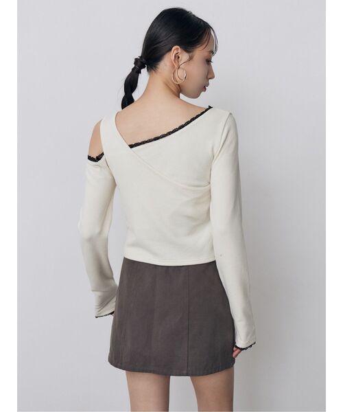 MURUA(ムルーア)の「リブダブルウエストミニスカート 秋服(スカート・レディース・ブラック/グレー/カーキ・1/2)」の16枚目の写真