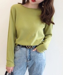 【カラバリ豊富】メローシンプルニットトップス