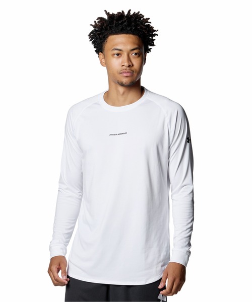 UNDER ARMOUR(アンダーアーマー)の「UAネクストジェン ロングスリーブ Tシャツ(バスケットボール/メンズ)(Tシャツ/カットソー・メンズ・ホワイト・XL)」の1枚目の写真