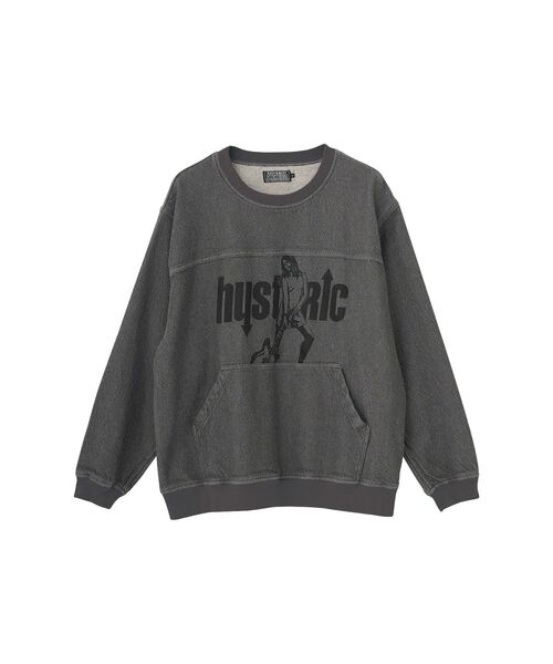 HYSTERIC GLAMOUR(ヒステリックグラマー)の「UP DOWN GIRL デニムプルオーバー(シャツ/ブラウス・メンズ・ライトインディゴブルー/トップグレー/チャコールグレー・SMALL/MEDIUM/X-LARGE/LARGE)」の2枚目の写真