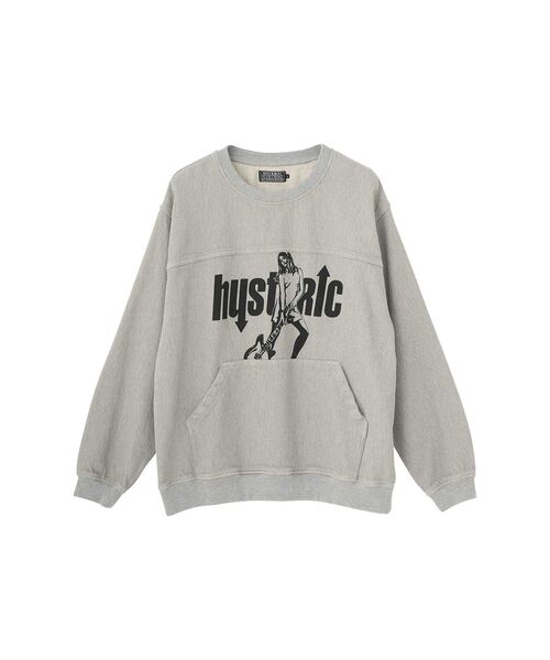 HYSTERIC GLAMOUR(ヒステリックグラマー)の「UP DOWN GIRL デニムプルオーバー(シャツ/ブラウス・メンズ・ライトインディゴブルー/トップグレー/チャコールグレー・SMALL/MEDIUM/X-LARGE/LARGE)」の3枚目の写真