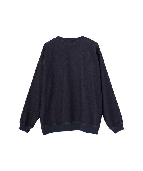 HYSTERIC GLAMOUR(ヒステリックグラマー)の「UP DOWN GIRL デニムプルオーバー(シャツ/ブラウス・メンズ・ライトインディゴブルー/トップグレー/チャコールグレー・SMALL/MEDIUM/X-LARGE/LARGE)」の4枚目の写真