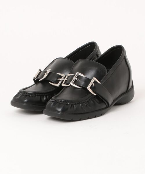 Bella lume(ベッラルーメ)の「/Bella Lume(ベッラルーメ)/インヒールスニーカーローファー(ローファー・レディース・ブラック・SMALL/LARGE/MEDIUM)」の1枚目の写真