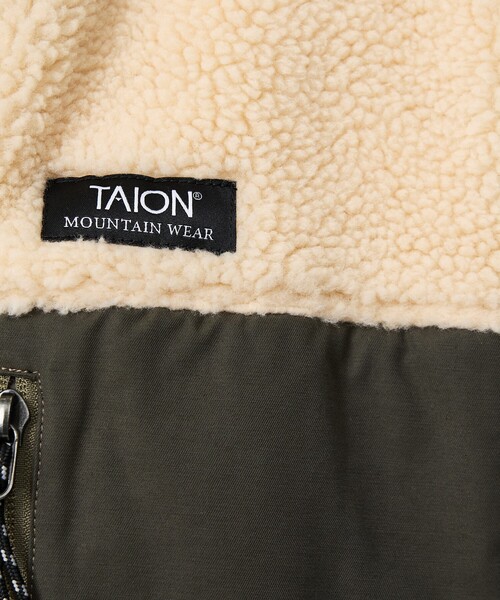 TAION（タイオン）の「【TAION / タイオン】MOUNTAIN リバーシブル ダウン×ボアジャケット / TAION-R102MBMT（ブルゾン・メンズ・ブラック/カーキ/ブラック系その他/ダークネイビー・M/L/XL）」の16枚目の写真