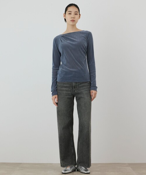 Diagram（ダイアグラム）の「ワイドデニムパンツ（デニムパンツ・レディース・ブラック/ブルー・38/36）」の17枚目の写真