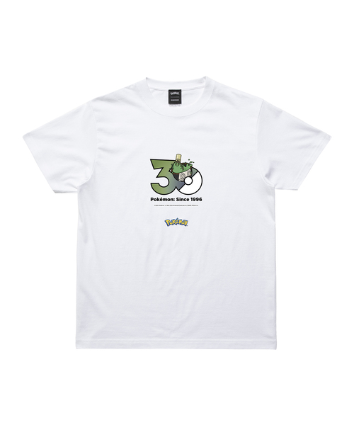 ZOZOSPOT(ゾゾスポット)の「Pokemon 30th Anniversary 1025 T-shirt 「ヤバソチャ(ボンサクのすがた)」(Tシャツ/カットソー・レディース・ホワイト・110cm/100cm/XXX-LARGE/XX-LARGE/X-LARGE/LARGE/MEDIUM/SMALL/160cm/150cm/140cm/130cm/120cm)」の1枚目の写真