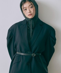 EN NEUME（エンノイム）の「Gathered Shoulder Fitted Jacket   ショルダーギャザーフィットジャケット（テーラードジャケット）」