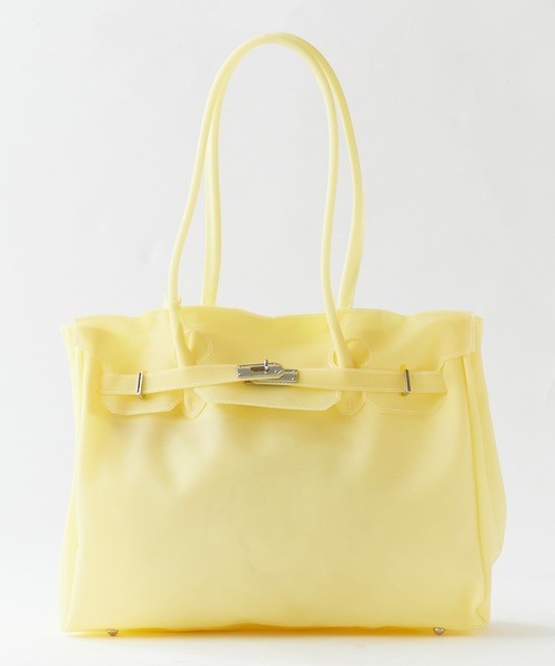 Chick(チック)の「Jelly bag / ジェリーバッグ ハンドバッグ 雨の日 撥水性 レディース メンズ 2026年 夏 夏服(トートバッグ・レディース・イエロー/ミント/グリーン/パープル・FREE)」の4枚目の写真