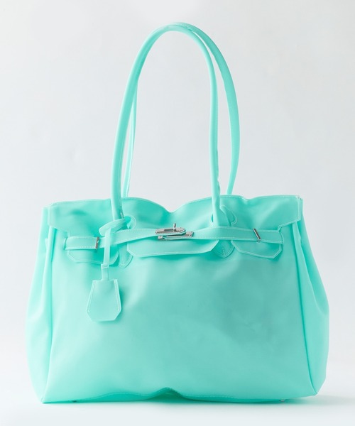 Chick(チック)の「Jelly bag / ジェリーバッグ ハンドバッグ 雨の日 撥水性 レディース メンズ 2026年 夏 夏服(トートバッグ・レディース・イエロー/ミント/グリーン/パープル・FREE)」の2枚目の写真