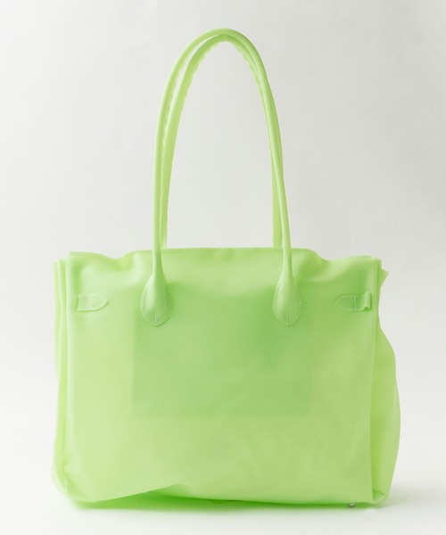 Chick(チック)の「Jelly bag / ジェリーバッグ ハンドバッグ 雨の日 撥水性 レディース メンズ 2026年 夏 夏服(トートバッグ・レディース・イエロー/ミント/グリーン/パープル・FREE)」の15枚目の写真