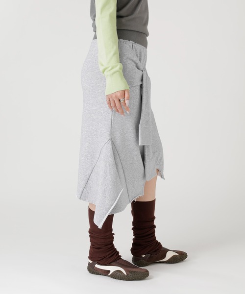 forget-me-nots（フォーゲットミーノッツ）の「RECONSTRUCTED SKIRT FMN-26AW-SK001（スカート・レディース・ピンク/グレー・SMALL）」の6枚目の写真