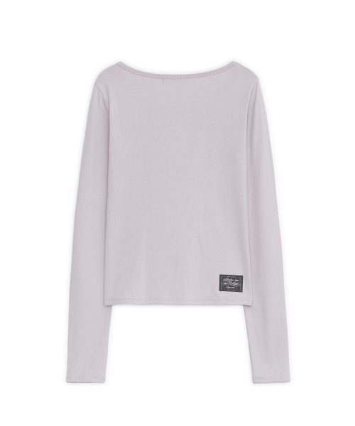 HUG YOUR SKIN（ハグユアスキン）の「トライバルプリント ロングスリーブT（ピンク）（Tシャツ/カットソー・レディース・その他・FREE）」の3枚目の写真