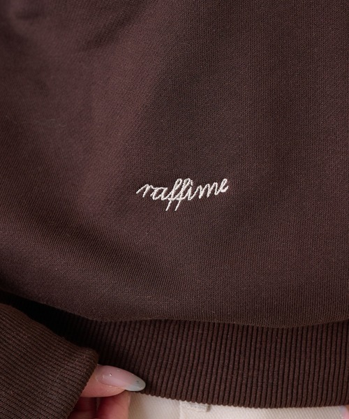 raffime(ラフィミー)の「【Raffime】カットアウトスウェットシャツ/プルオーバー(Tシャツ/カットソー・レディース・グレー/ダークブラウン・フリー)」の12枚目の写真