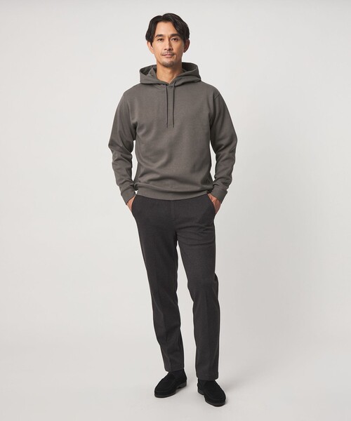 green label relaxing(グリーンレーベルリラクシング)の「【WEB限定】JUST fit デイリー ダンボール スウェット パーカー(パーカー・メンズ・モカ/ライトグレー/ブラック・L/S/XL/M)」の6枚目の写真
