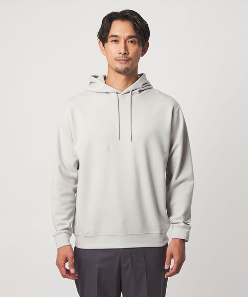 green label relaxing(グリーンレーベルリラクシング)の「【WEB限定】JUST fit デイリー ダンボール スウェット パーカー(パーカー・メンズ・モカ/ライトグレー/ブラック・L/S/XL/M)」の7枚目の写真