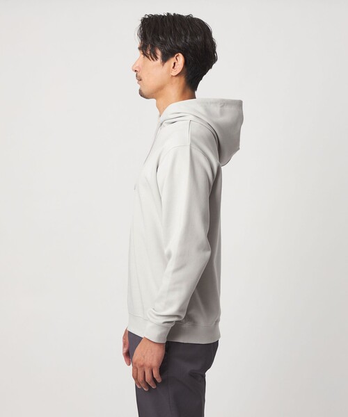 green label relaxing(グリーンレーベルリラクシング)の「【WEB限定】JUST fit デイリー ダンボール スウェット パーカー(パーカー・メンズ・モカ/ライトグレー/ブラック・L/S/XL/M)」の8枚目の写真
