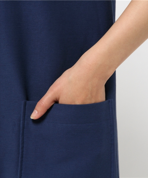 MYSELF ABAHOUSE（マイセルフアバハウス）の「DRYﾆｯﾄVﾈｯｸﾜﾝﾋﾟｰｽ（ワンピース・レディース・ベージュ/ネイビー・FREE）」の9枚目の写真