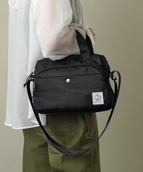 OKABE TETSURO(オカベテツロウ)の「【おかべてつろう(OKABE TETSURO)】 ミニボストンバッグ TOPS-03(ショルダーバッグ・レディース・ピンク/グレー/ブラック・ONE SIZE)」の1枚目の写真
