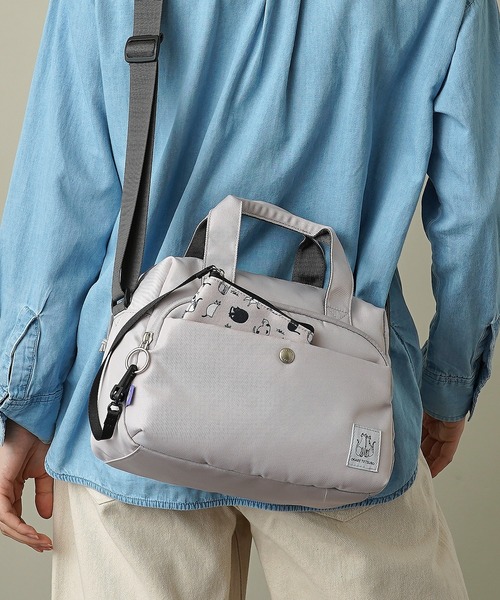OKABE TETSURO(オカベテツロウ)の「【おかべてつろう(OKABE TETSURO)】 ミニボストンバッグ TOPS-03(ショルダーバッグ・レディース・ピンク/グレー/ブラック・ONE SIZE)」の21枚目の写真