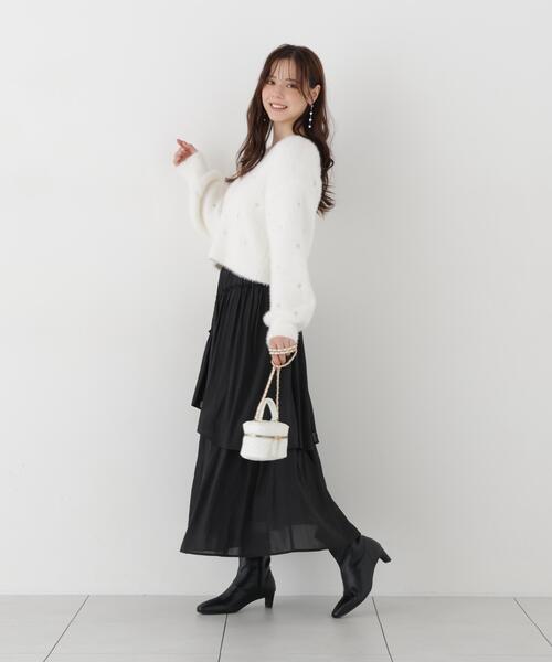 PROPORTION BODY DRESSING(プロポーションボディドレッシング)の「<E>ハート刺繍ニットトップス / 1216270108(ニット/セーター・レディース・ブルー/ホワイト系その他・FREE)」の6枚目の写真