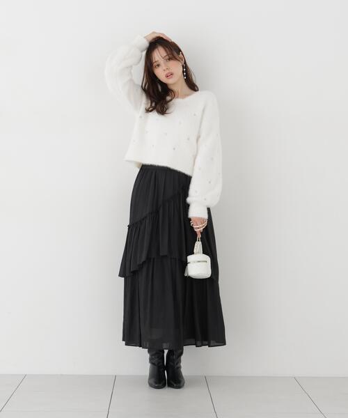 PROPORTION BODY DRESSING(プロポーションボディドレッシング)の「<E>ハート刺繍ニットトップス / 1216270108(ニット/セーター・レディース・ブルー/ホワイト系その他・FREE)」の8枚目の写真