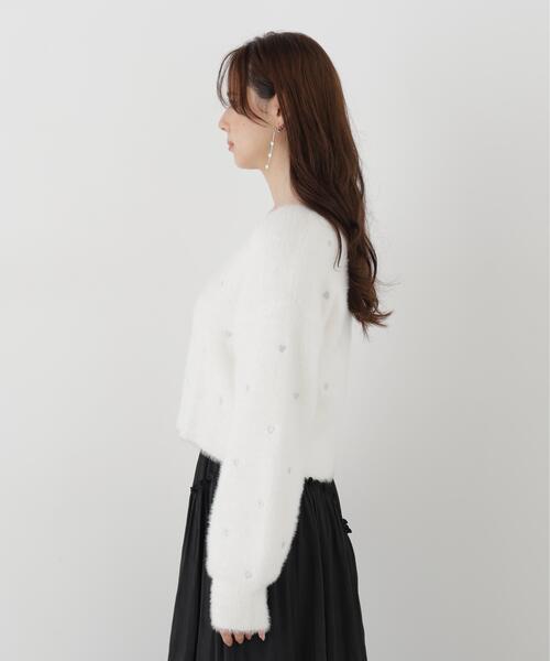 PROPORTION BODY DRESSING(プロポーションボディドレッシング)の「<E>ハート刺繍ニットトップス / 1216270108(ニット/セーター・レディース・ブルー/ホワイト系その他・FREE)」の10枚目の写真