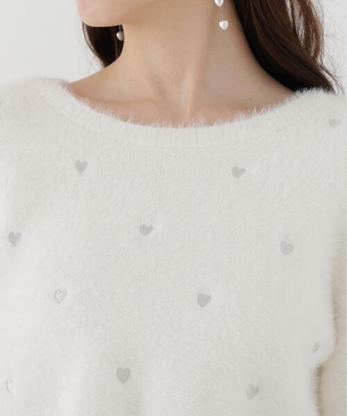 PROPORTION BODY DRESSING(プロポーションボディドレッシング)の「<E>ハート刺繍ニットトップス / 1216270108(ニット/セーター・レディース・ブルー/ホワイト系その他・FREE)」の12枚目の写真