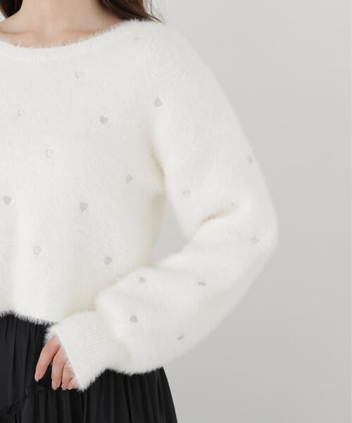 PROPORTION BODY DRESSING(プロポーションボディドレッシング)の「<E>ハート刺繍ニットトップス / 1216270108(ニット/セーター・レディース・ブルー/ホワイト系その他・FREE)」の13枚目の写真