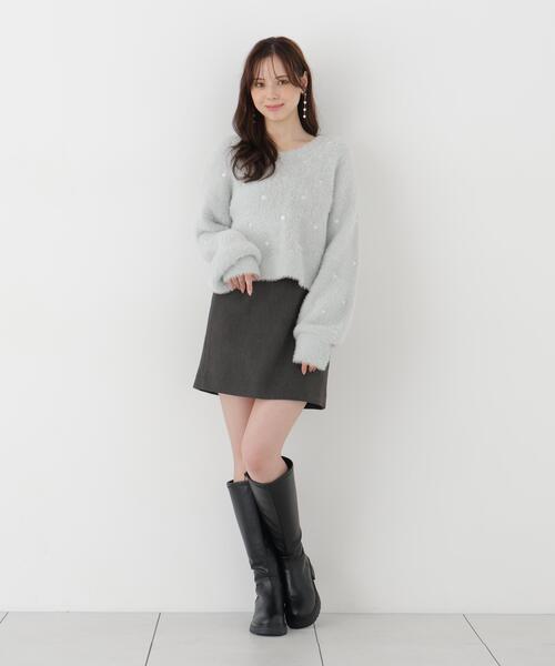 PROPORTION BODY DRESSING(プロポーションボディドレッシング)の「<E>ハート刺繍ニットトップス / 1216270108(ニット/セーター・レディース・ブルー/ホワイト系その他・FREE)」の18枚目の写真